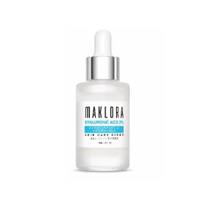 سرم هیالورونیک اسید ۲٪ مکلورا ۳۰ میل Maklora Hyaluronic Acid 2% Exfoliating & Hydrating Skin Care Serum