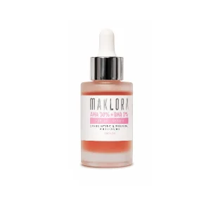 سرم پیلینگ و لایه‌بردار مک لورا AHA 30% + BHA 2% حجم 30 میل Maklora Peeling Serum