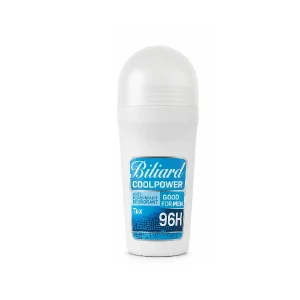 مام رول ضدتعریق مردانه بیلیارد مدل کول پاور حجم 80 میل Biliard Men Expert Cool Power 96H Anti-Perspirant Deodorant Roll-On