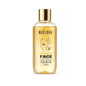 ژل شست‌وشوی صورت ضد آکنه مک لورا مدل Acne Wash حجم ۲۵۰ میل Maclora Acne Wash Face Cleanser