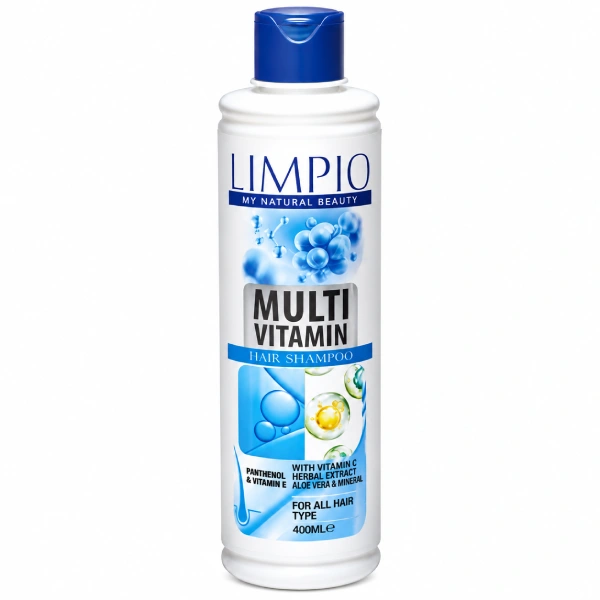 شامپو مولتی ویتامین مو لیمپیو 400 میل Limpio Multi Vitamin Hair Shampoo 400ml
