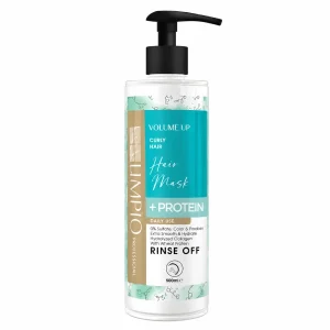 ماسک موی فر لیمپیو مدل Volume Up حاوی پروتئین 500 میل LIMPIO Volume Up Curly Hair Mask + Protein Rinse Off 500 ml