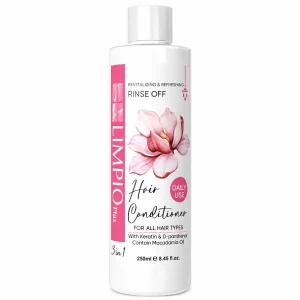 نرم‌کننده موی کراتینه لیمپیو پلاس مدل Rinse Off حجم 250 میل Limpio Plus Rinse Off Hair Conditioner 250ml
